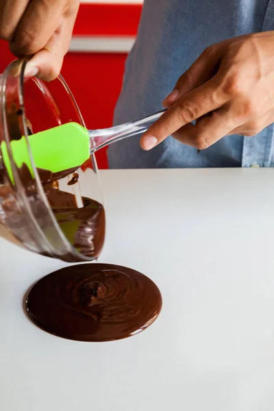 Temperatura Delicious Chocolate — Foto Stock