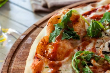 Lezzetli İtalyan pizzası