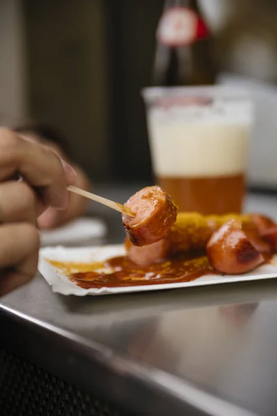Currywurst With Curry Powder — Stock Photo, Image