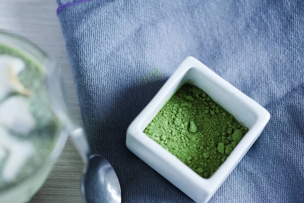 Budino di Matcha Chia — Foto Stock