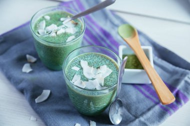 Matcha Chia puding