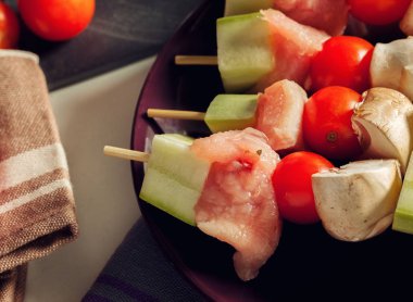 Türkiye'de şiş ızgara için hazırlanan