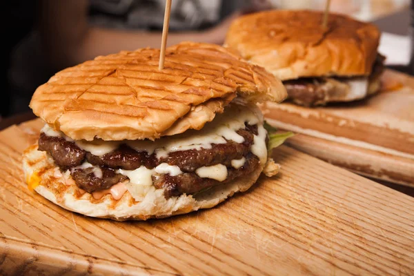 Lezzetli sağlıklı vejetaryen Burger — Stok fotoğraf