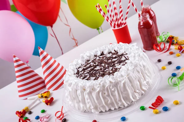 Celebration Cake With Decoration — Stock Photo, Image