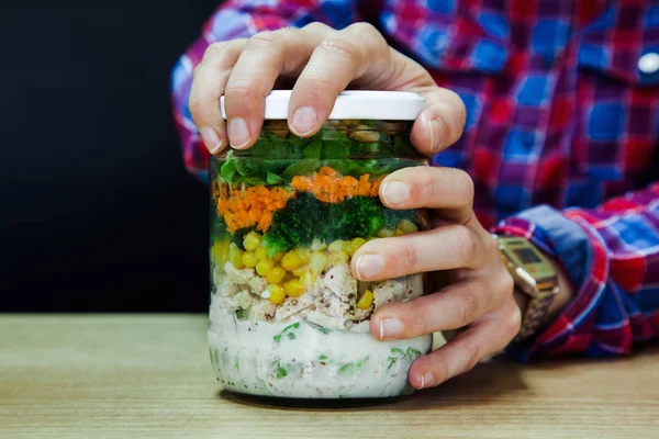 Delicious Salads In Jars