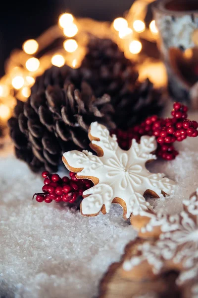 クリスマスのジンジャーブレッドのクッキー — ストック写真