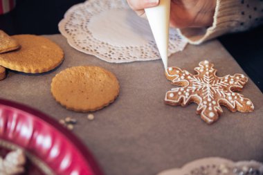 gingerbread çerezleri dekorasyon