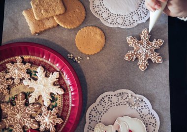 gingerbread çerezleri dekorasyon