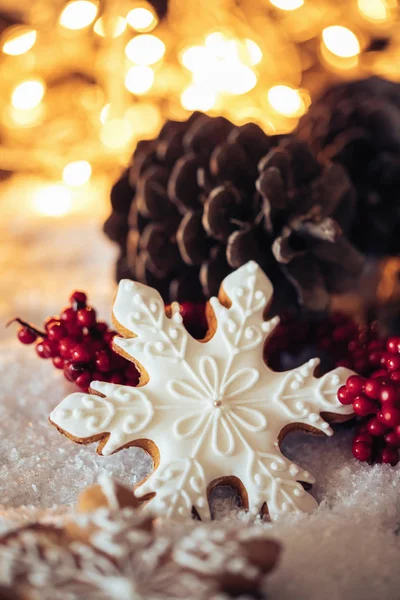 クリスマスのジンジャーブレッドのクッキー — ストック写真