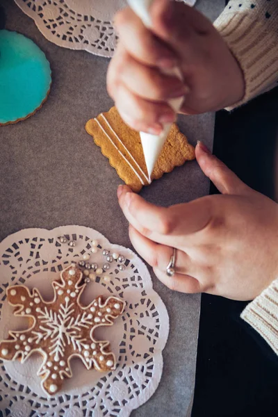 gingerbread çerezleri dekorasyon