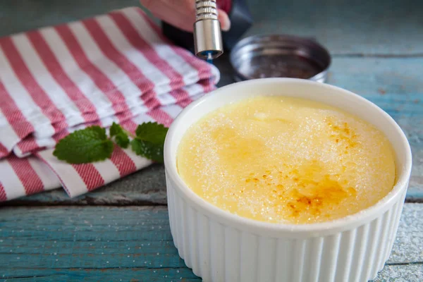 Deliciosa crema brulee — Foto de Stock