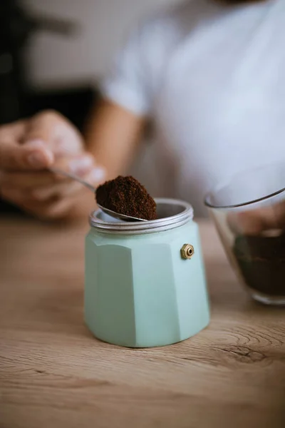 Preparación de café — Foto de Stock