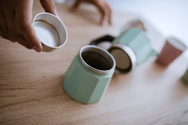 Moka tencereye kahve yapma