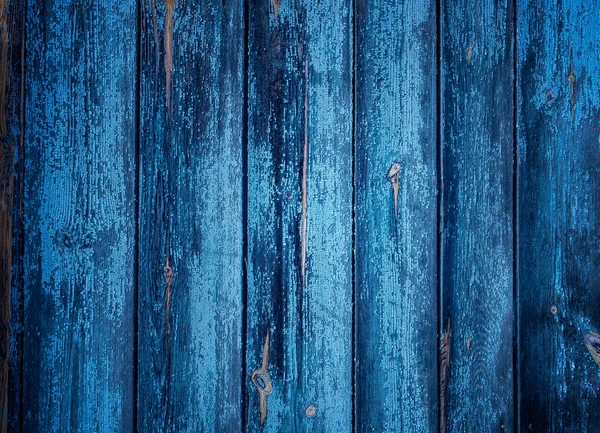 Blauer Alter Holzhintergrund Schöne Textur Des Baumes Wand Aus Blauen — Stockfoto