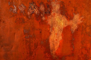 Paslı metal dokusu. Metal aşınma. Eski paslı demirin arka planı