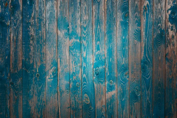 Velhas tábuas azuis de madeira, dispostas verticalmente. textura de madeira. fundo de madeira com espaço livre — Fotografia de Stock