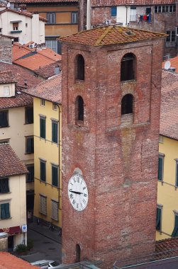 Lucca, Toskana, İtalya'nın havadan görünümü