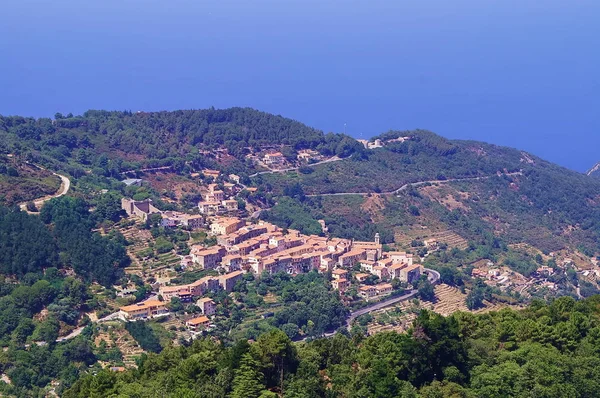 Veduta aerea di Marciana Marina, Isola d'Elba, Toscana, Italia — Foto Stock