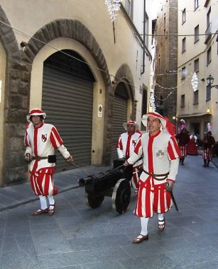  Süvari Magi, geleneksel Floransa bayram Epifani, İtalya