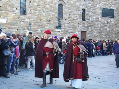  Süvari Magi, geleneksel Floransa bayram Epifani, İtalya