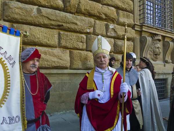 Έφιππη των μάγων, παραδοσιακή φλωρεντίνικη γιορτή των Θεοφανείων, Ιταλία — Φωτογραφία Αρχείου