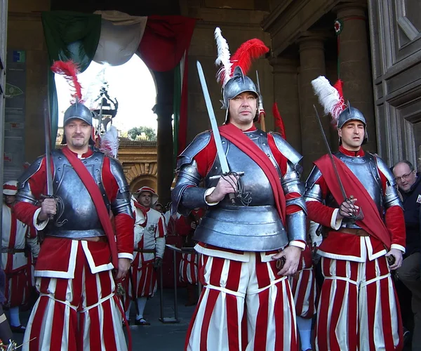 Cavalgada dos Magos, tradicional festa florentina da Epifania, Itália — Fotografia de Stock