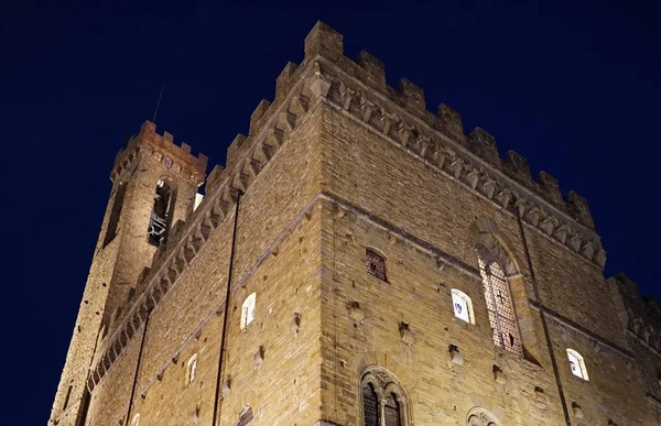 Palácio Bargello à noite, Florença — Fotografia de Stock