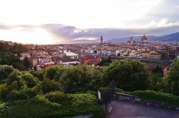 View of Florence at sunset — Stock Photo, Image