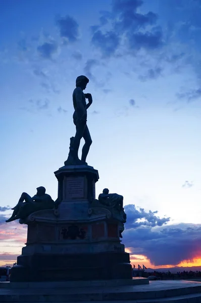 Копия Давида на площади Микеланджело; Флоренция — стоковое фото