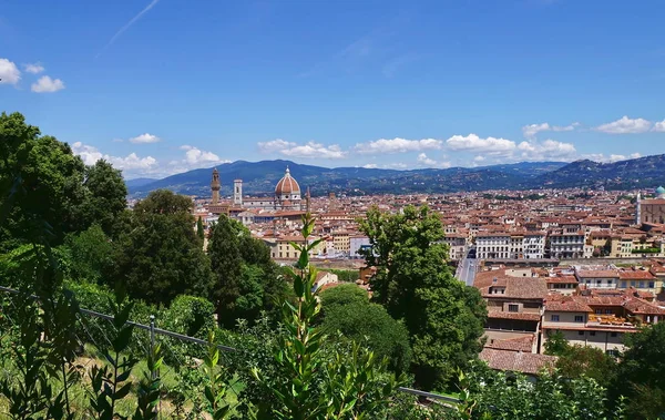 Vista de Florença do jardim Bardini — Fotografia de Stock