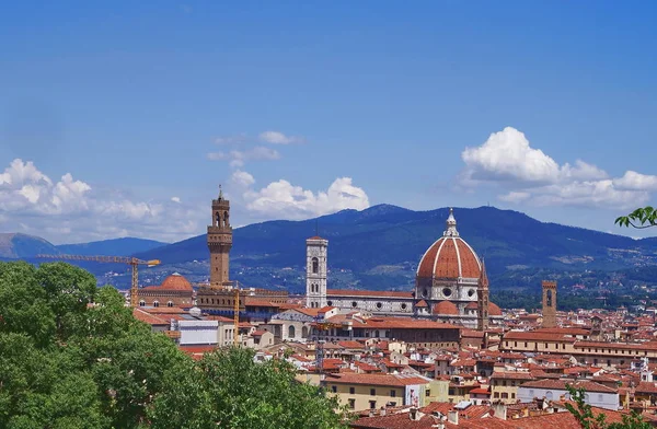 Uitzicht over Florence uit Bardini tuin — Stockfoto