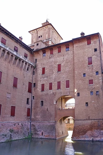 Detalle del castillo Este, Ferrara — Foto de Stock