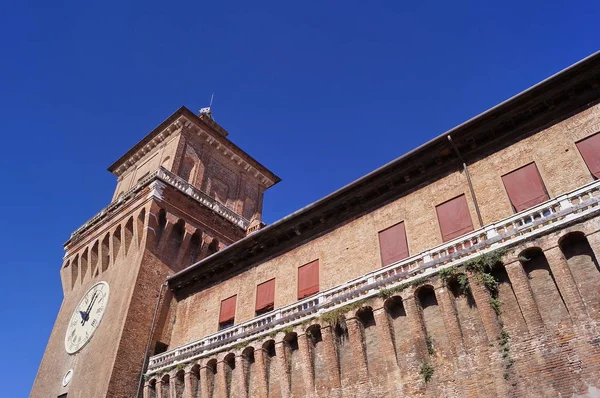 Detalhe do castelo Este, Ferrara — Fotografia de Stock