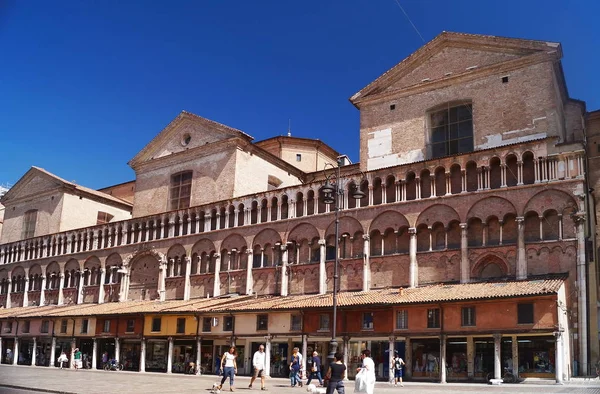 Detail der Kathedrale von Ferrara — Stockfoto