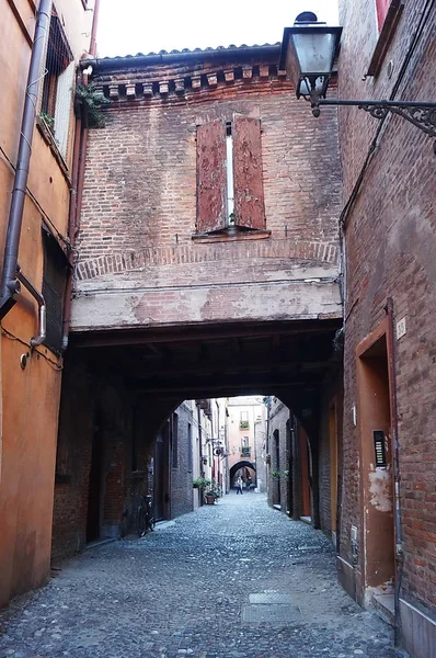Via delle Volte, Ferrara — Zdjęcie stockowe
