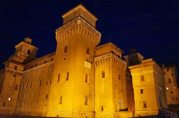 Castello di Este di notte, Ferrara — Foto Stock