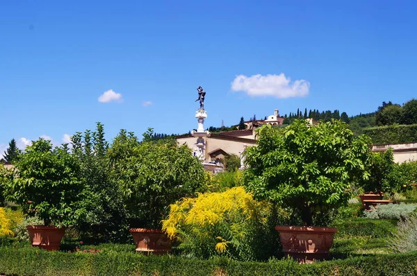 Italienska trädgården av den kungliga Villa i Castello — Stockfoto