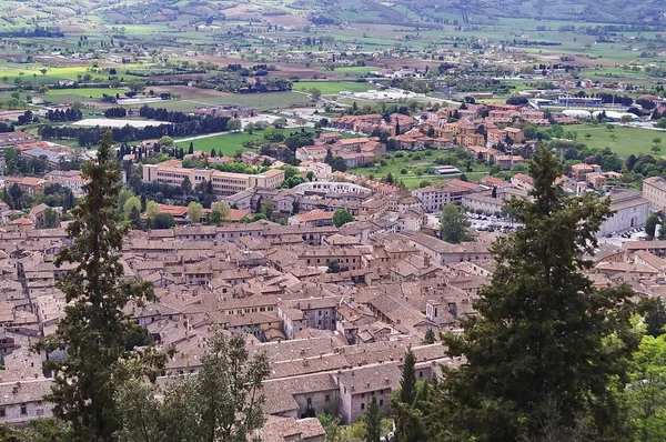Luftaufnahme von Gubbio — Stockfoto