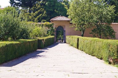 Bahçeleri Vallombrosa Abbey, Toskana, İtalya