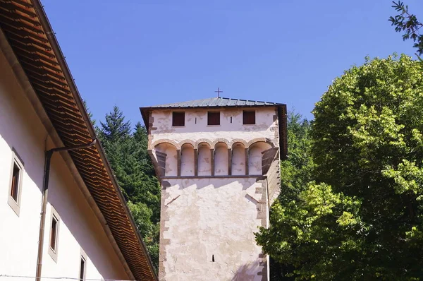 Башня Аббатства Валломброза Тоскана Итальянское Аббатство Валломброза Тоскана Италия — стоковое фото