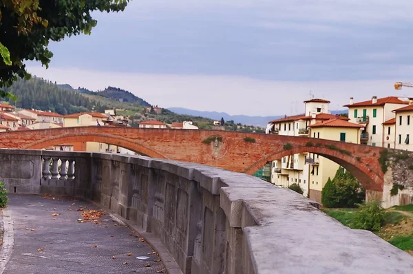 Ponte Medieval Sobre Rio Sieve Pontassieve Toscana Itália — Fotografia de Stock