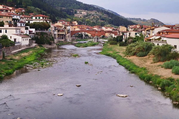 Puente Mediceo Sobre Río Tamiz Pontassieve Toscana Italia — Foto de Stock