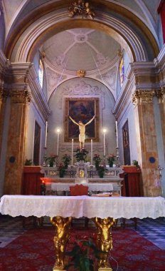 Montecatini, İtalya, 2017 15 Ağustos, iç Aziz Peter Kilisesi