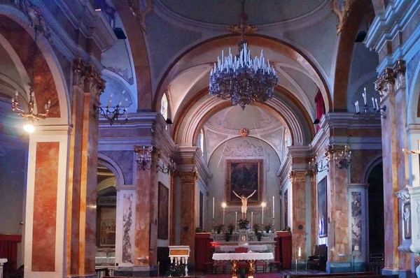 Montecatini Italië 2017 Augustus Interieur Van Kerk Van Sint Petrus — Stockfoto