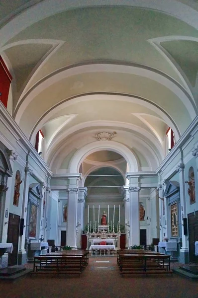Montecatini Włochy Sierpnia 2017 Wnętrze Kościoła Carmine — Zdjęcie stockowe
