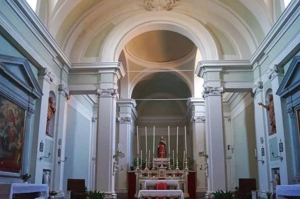 Montecatini Italia Agosto 2017 Interior Iglesia Del Carmine — Foto de Stock