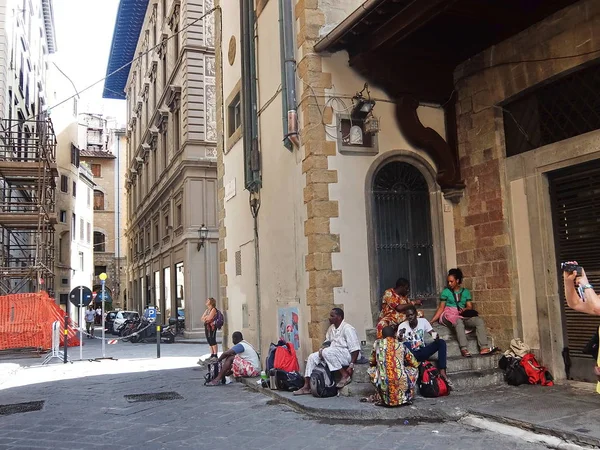 Φλωρεντία Ιταλία Ιανουαρίου 2015 Lamberti Οδός — Φωτογραφία Αρχείου