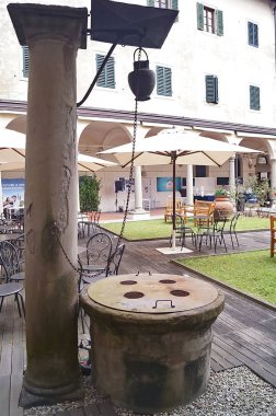 Floransa, İtalya, 2016 30 Mayıs Calza Courtyard St. John