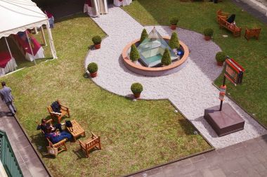 Floransa, İtalya, 2016 1 Haziran, St John Calza avlunun