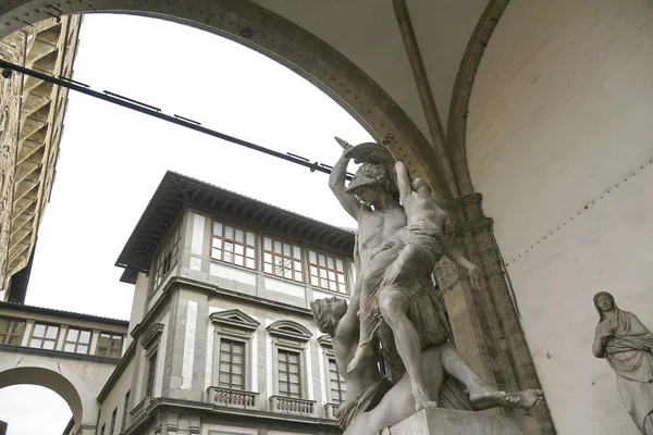 Violación Polyxena Loggia Dei Lanzi Florencia Italia —  Fotos de Stock